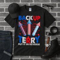 Fouth 4th Of July Back Up Terry Put It In Reverse Tall T-Shirt