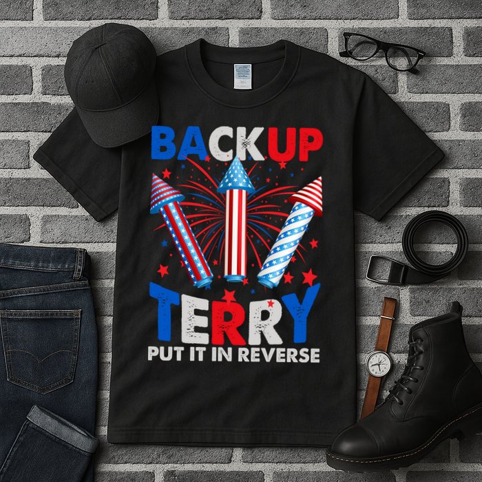Fouth 4th Of July Back Up Terry Put It In Reverse Tall T-Shirt