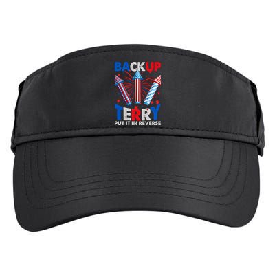 Fouth 4th Of July Back Up Terry Put It In Reverse Adult Drive Performance Visor