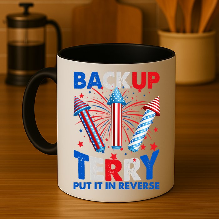 Fouth 4th Of July Back Up Terry Put It In Reverse Coffee Mug