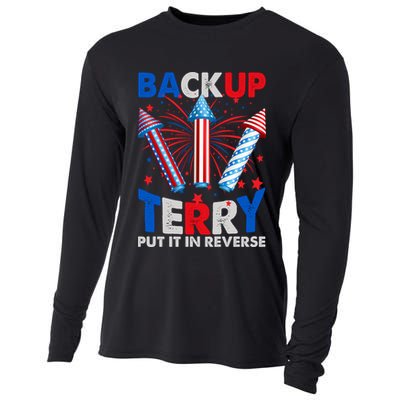 Fouth 4th Of July Back Up Terry Put It In Reverse Cooling Performance Long Sleeve Crew