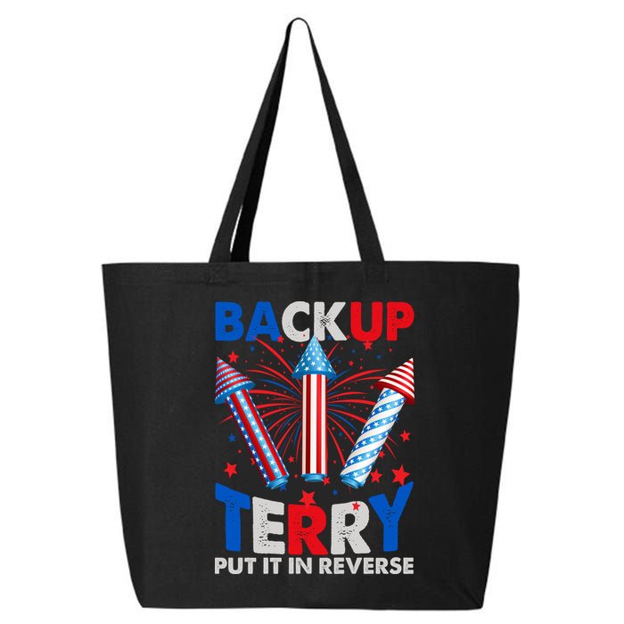 Fouth 4th Of July Back Up Terry Put It In Reverse 25L Jumbo Tote