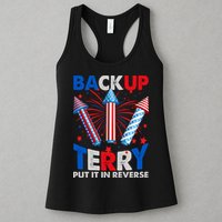 Fouth 4th Of July Back Up Terry Put It In Reverse Womens Tank Top
