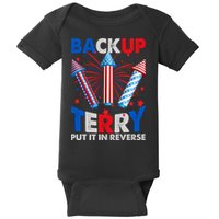 Fouth 4th Of July Back Up Terry Put It In Reverse Baby Bodysuit