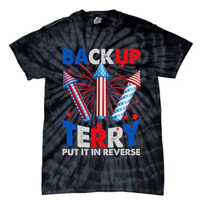 Fouth 4th Of July Back Up Terry Put It In Reverse Tie-Dye T-Shirt