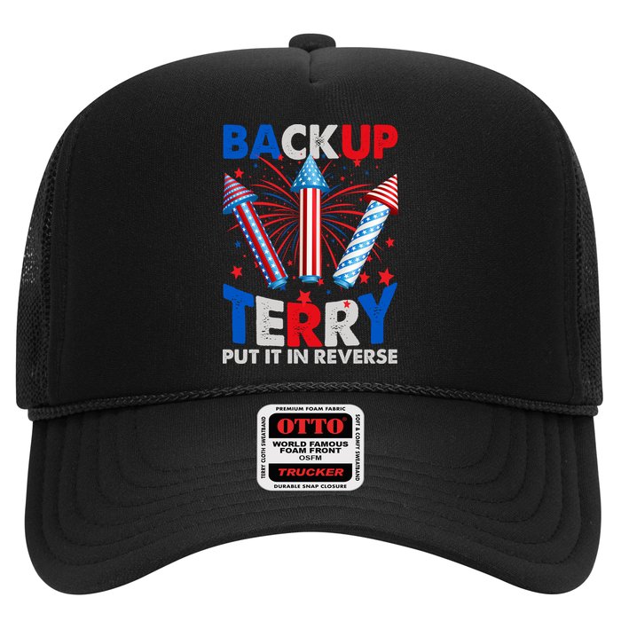 Fouth 4th Of July Back Up Terry Put It In Reverse Trucker Hat