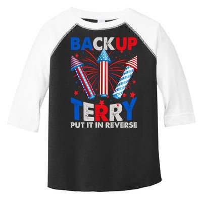 Fouth 4th Of July Back Up Terry Put It In Reverse Toddler Fine Jersey T-Shirt