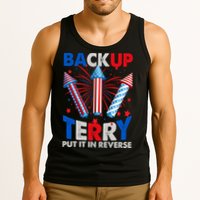 Fouth 4th Of July Back Up Terry Put It In Reverse Tank Top