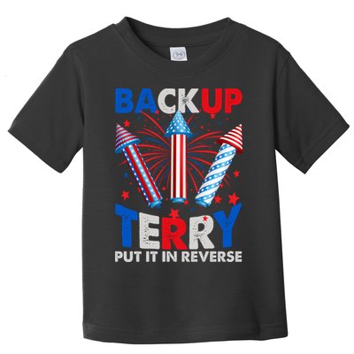 Fouth 4th Of July Back Up Terry Put It In Reverse Toddler T-Shirt