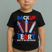 Fouth 4th Of July Back Up Terry Put It In Reverse Toddler T-Shirt