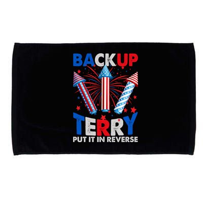 Fouth 4th Of July Back Up Terry Put It In Reverse Microfiber Hand Towel