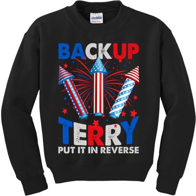 Fouth 4th Of July Back Up Terry Put It In Reverse Kids Sweatshirt