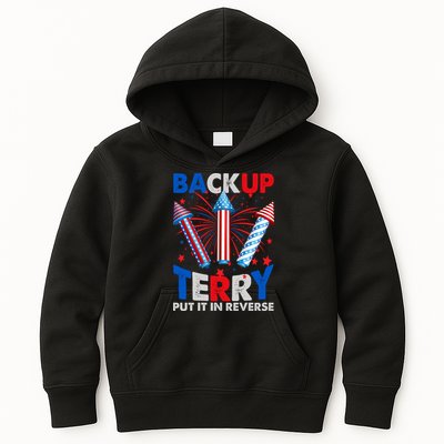 Fouth 4th Of July Back Up Terry Put It In Reverse Kids Hoodie