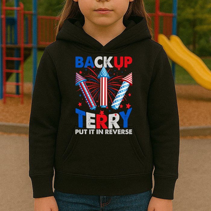 Fouth 4th Of July Back Up Terry Put It In Reverse Kids Hoodie