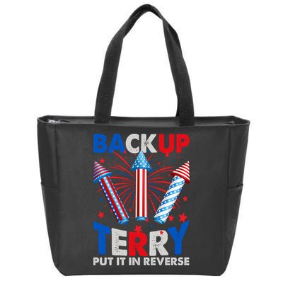 Fouth 4th Of July Back Up Terry Put It In Reverse Zip Tote Bag