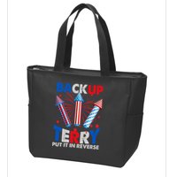 Fouth 4th Of July Back Up Terry Put It In Reverse Zip Tote Bag
