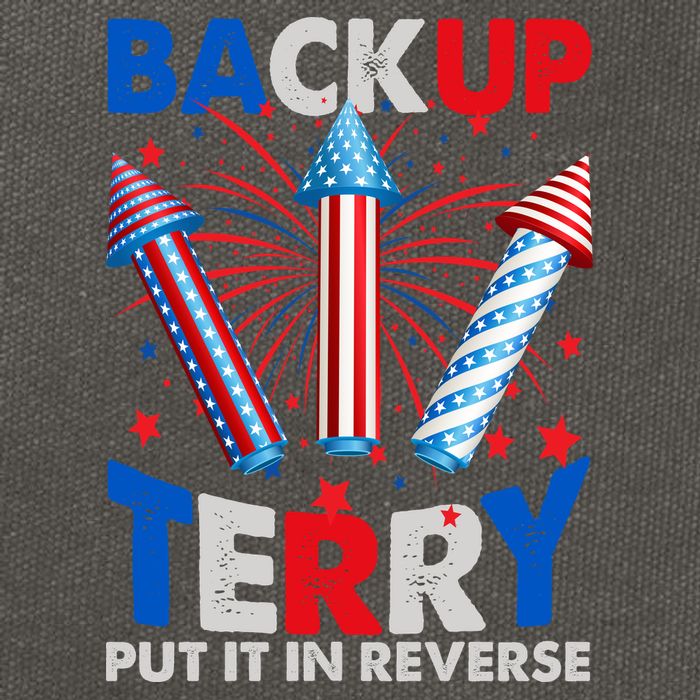 Fouth 4th Of July Back Up Terry Put It In Reverse Cotton Canvas Backpack