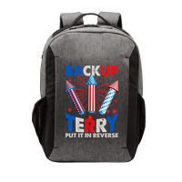 Fouth 4th Of July Back Up Terry Put It In Reverse Vector Backpack