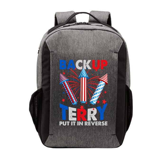 Fouth 4th Of July Back Up Terry Put It In Reverse Vector Backpack