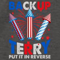 Fouth 4th Of July Back Up Terry Put It In Reverse Vector Backpack