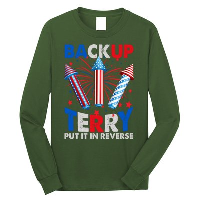 Fouth 4th Of July Back Up Terry Put It In Reverse Long Sleeve Shirt