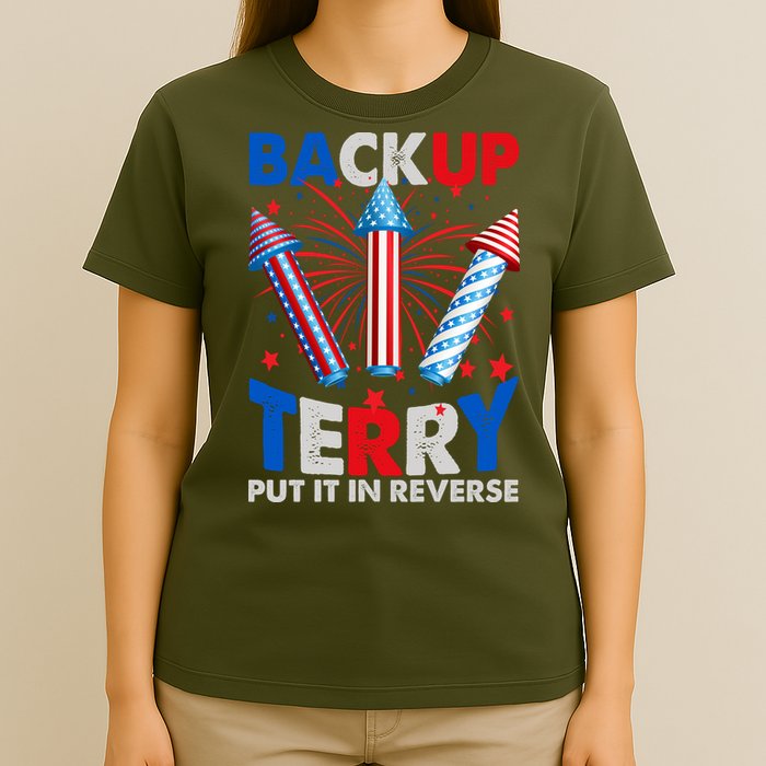 Fouth 4th Of July Back Up Terry Put It In Reverse T-Shirt