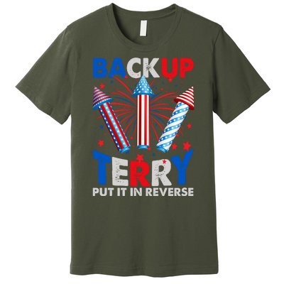 Fouth 4th Of July Back Up Terry Put It In Reverse Premium T-Shirt