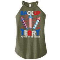 Fouth 4th Of July Back Up Terry Put It In Reverse Women's Perfect Tri Rocker Tank