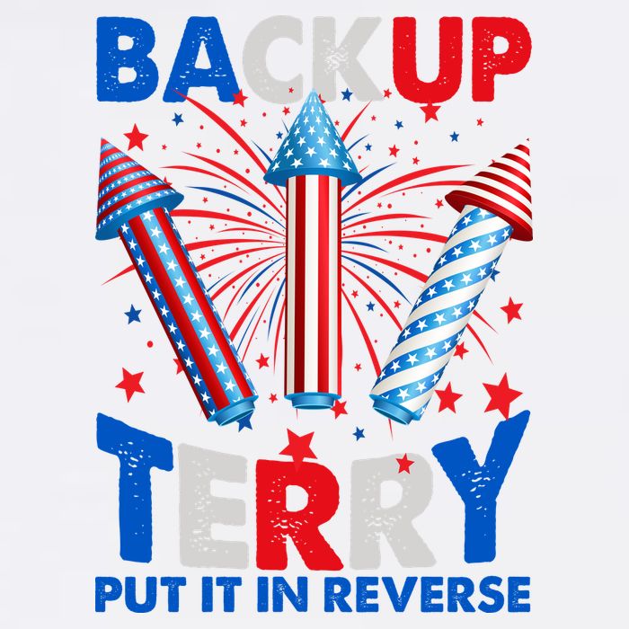 Fouth 4th Of July Back Up Terry Put It In Reverse Garment-Dyed Sweatshirt