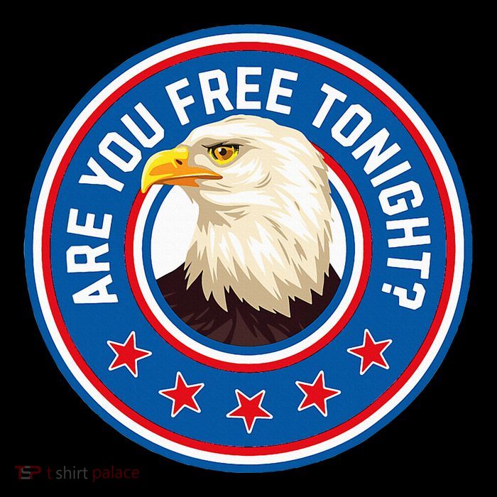 Funny 4th Of July Bald Eagle Are You Free Tonight Usa 7-Panel Snapback Hat