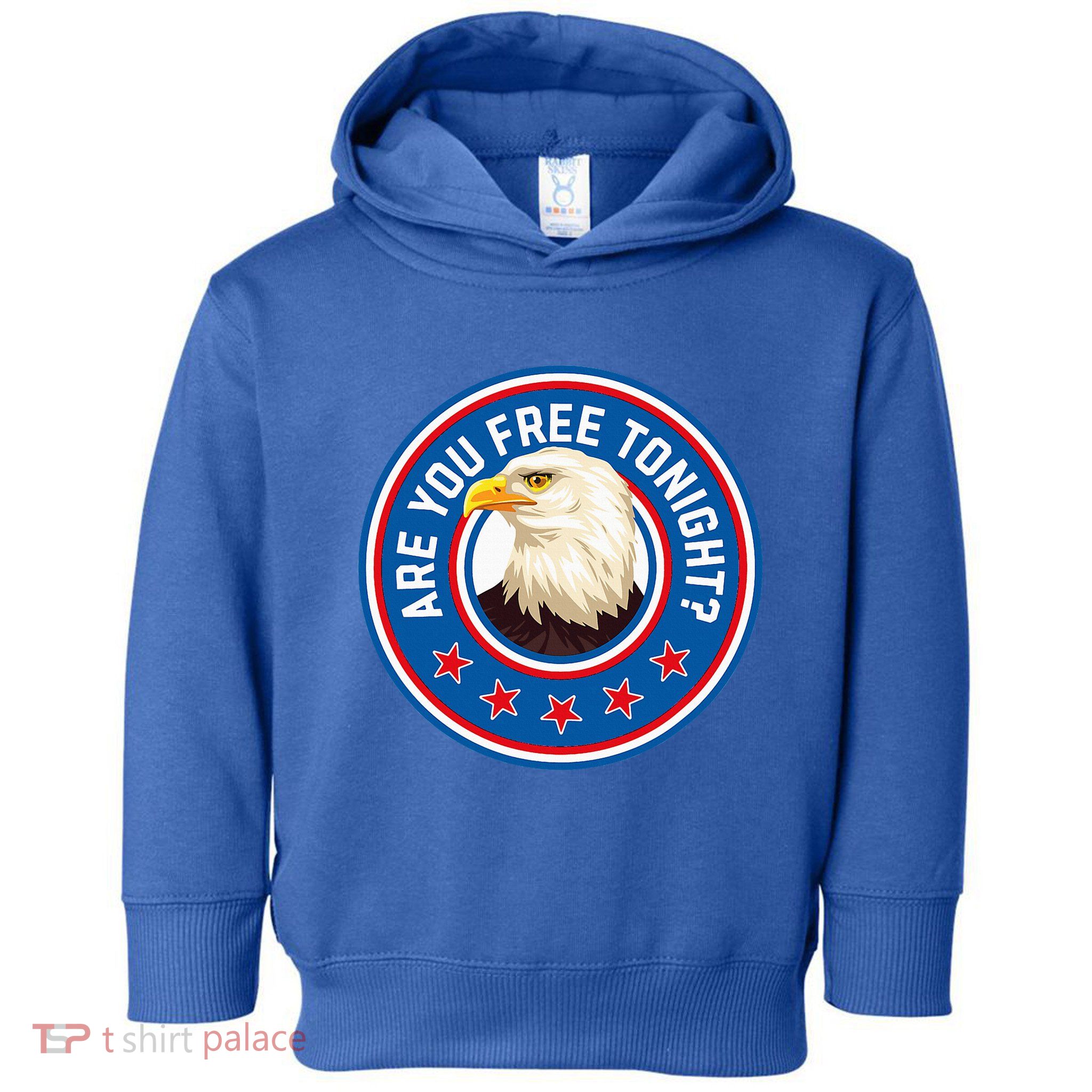 Funny 4th Of July Bald Eagle Are You Free Tonight Usa Toddler Hoodie