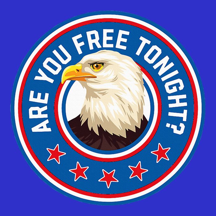 Funny 4th Of July Bald Eagle Are You Free Tonight Usa Visor
