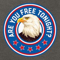 Funny 4th Of July Bald Eagle Are You Free Tonight Usa Cotton Canvas Backpack