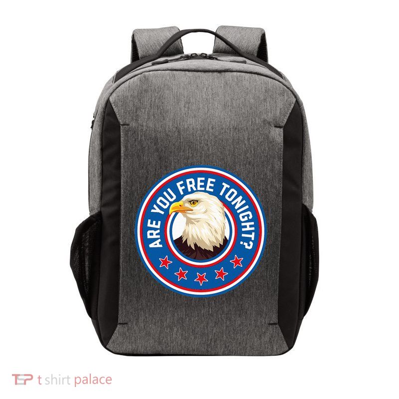 Funny 4th Of July Bald Eagle Are You Free Tonight Usa Vector Backpack