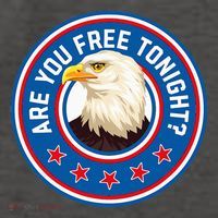 Funny 4th Of July Bald Eagle Are You Free Tonight Usa Vector Backpack