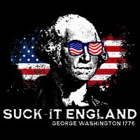 Funny 4th Of July George Washington 1776 Suck It England Youth Performance Sprint T-Shirt