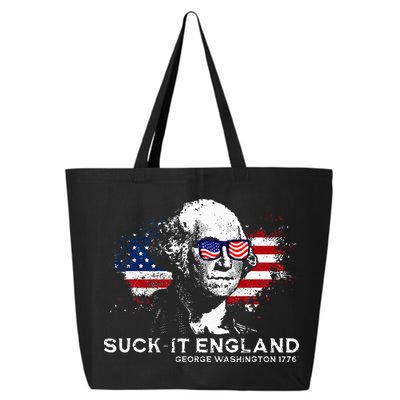 Funny 4th Of July George Washington 1776 Suck It England 25L Jumbo Tote