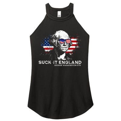 Funny 4th Of July George Washington 1776 Suck It England Women's Perfect Tri Rocker Tank