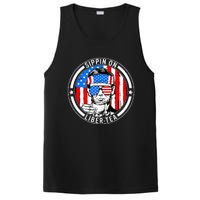 Funny 4th Of July Sippin On Libertea Liberty Usa Flag PosiCharge Competitor Tank