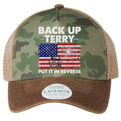 Fourth 4th Of July Back Up Terry Put It In Reverse USA Flag Legacy Tie Dye Trucker Hat