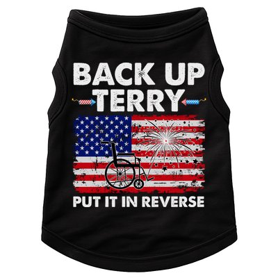 Fourth 4th Of July Back Up Terry Put It In Reverse USA Flag Doggie Tank