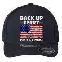 Fourth 4th Of July Back Up Terry Put It In Reverse USA Flag Flexfit Unipanel Trucker Cap