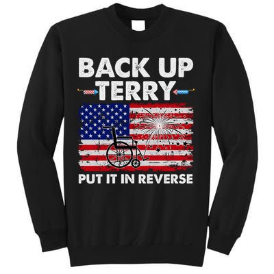 Fourth 4th Of July Back Up Terry Put It In Reverse USA Flag Sweatshirt