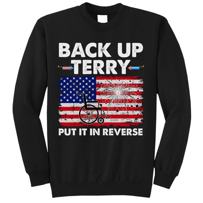 Fourth 4th Of July Back Up Terry Put It In Reverse USA Flag Sweatshirt