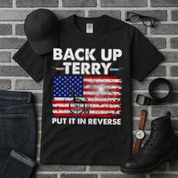 Fourth 4th Of July Back Up Terry Put It In Reverse USA Flag Tall T-Shirt