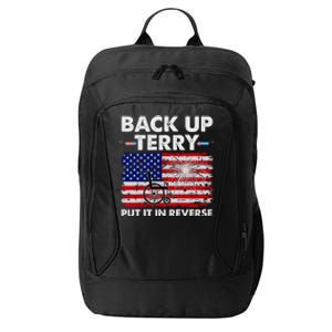 Fourth 4th Of July Back Up Terry Put It In Reverse USA Flag City Backpack