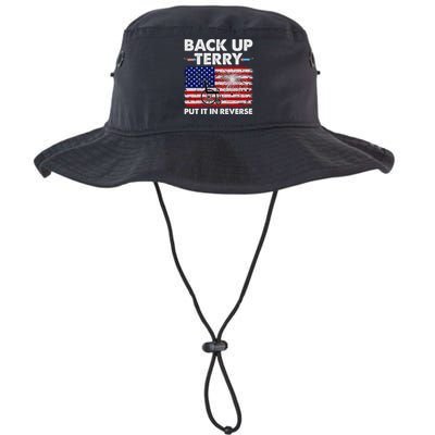 Fourth 4th Of July Back Up Terry Put It In Reverse USA Flag Bucket Hat