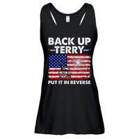 Fourth 4th Of July Back Up Terry Put It In Reverse USA Flag Ladies Essential Flowy Tank