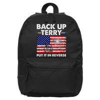 Fourth 4th Of July Back Up Terry Put It In Reverse USA Flag 16 in Basic Backpack