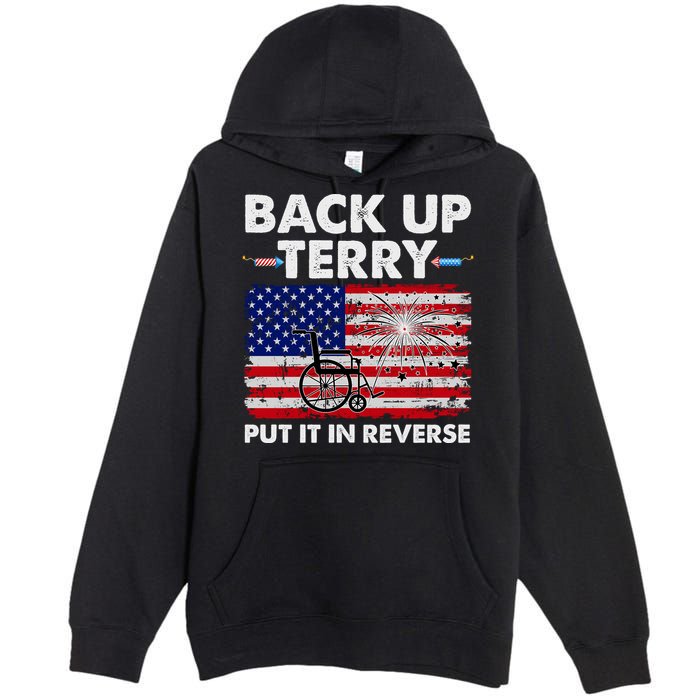 Fourth 4th Of July Back Up Terry Put It In Reverse USA Flag Premium Pullover Hoodie